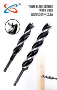 Patented 3-Flute Wood Cutting Drill Bits
